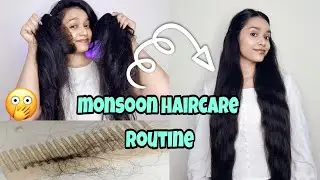 Monsoon hair care routine (stop hairfall) ft. pilgrim Argan oil hair mask