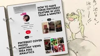how to have cover photo on Pinterest • monthly views and idea pins too || RPW tutorials