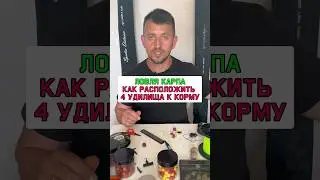 Правильное расположение удилищ при ловли карпа #карпфишинг