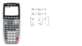 Gauss Jordan Elimination with TI 83 84 RREF Function HD