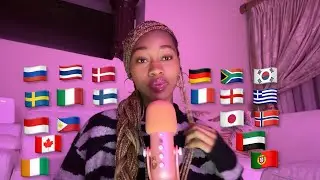 ASMR the best trigger words in 30+ languages💕 (find your language)