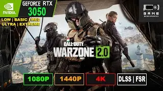 COD WARZONE 2 | RTX 3050 | 1080P | 1440P | 4K | DLSS | FSR Benchmark