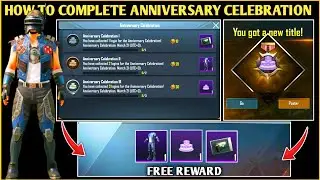 HOW TO COMPLETE ANNIVERSARY CELEBRATION ACHIEVEMENT IN PUBG MOBILE | NEW THANK YOU TITLE & OUTFIT