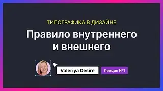Типографика в дизайне. Правило внешнего и внутреннего