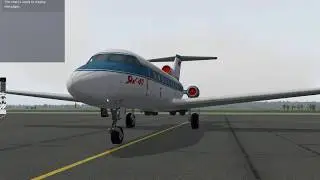 X-Plane Yk-40 UWGG-UUDD (по приводам)