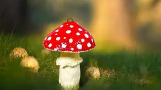МУХОМОР из ВАТЫ своими руками.Поделки из доступных материалов.COTTON WOOL FLY AGARIC craft.DIY.