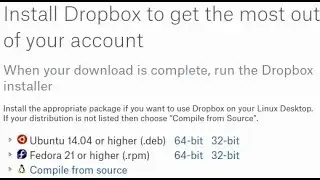 Install Dropbox Ubuntu