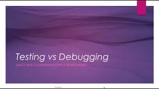 Testing vs Debugging in 5 Minutes | QA for Absolute Beginners