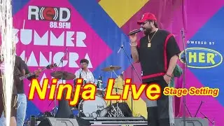 Ninja Stage Setting. // Red Fm Summer Bhangra Jam 2024. #shamshermannbti