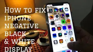 How to fix iphone negative black & white display smart Invert & Classic Invert Settings to normal
