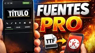 Como instalar Fuentes en KineMaster |tutorial completo desde cero
