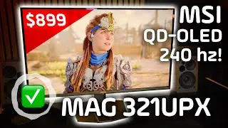MSI MAG 321UPX QD-OLED vs Alienware AW3225QF (REVIEW)