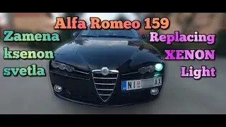 Uradi sam - Alfa Romeo 159 - Zamena ksenon svetla / DIY - Replacing xenon light