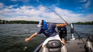 Throwing BIG CRANKBAITS for BIG BASS on Geist Reservoir!!