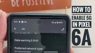 How to Enable Jio 5G in Pixel 6a After update in 5G