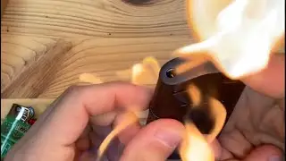 Dissim Lighter unboxing and attempt to light. Flames up.