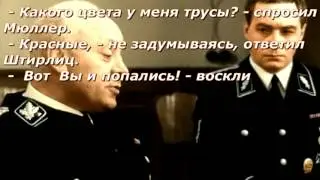 Анекдот, юмор , прикол Штирлиц, Мюллер , русская пионистка и красные трусы
