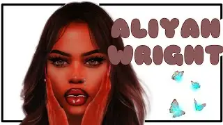 Sims 4 CAS || Aliyah Wright + CC Folder & Sim Download
