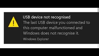 حل مشكلة  / how to solve usb device not recognized