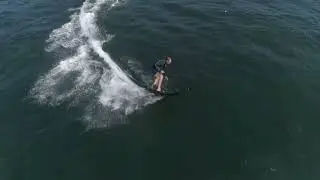 Surfing in brazil on our Mako jet board. Two are better than one. Power, speed, sun.