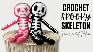 Crocheting a SKELETON Doll! Spooky Halloween Crochet Tutorial