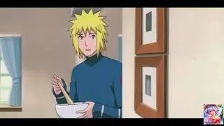 Kushina telling Minato she's pregnant