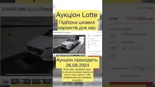 Підбірка цікавих варіантів з аукціонів Південної Кореї 26.08.2024