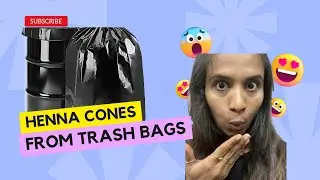 Henna cones from trash bags 😳😳😳 ? Instant henna cone/ henna cones / how to make henna cones ?