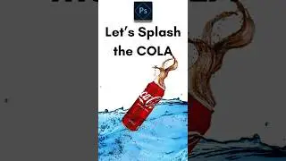 Let's make the cola splash in photoshop #photoshop #adobe#tutorial