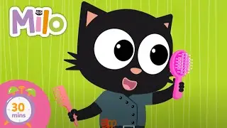 What should you do before going to a party? Learn with Milo and his friends! 🎩😸