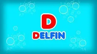 4. «D» әрпі - DELFIN - ДЕЛЬФИН. Казахский Алфавит на латинице
