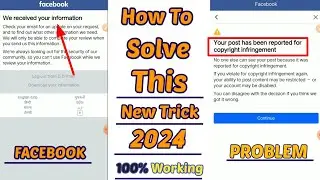 How to solve we received your information facebook || your post has been report for copyright ||