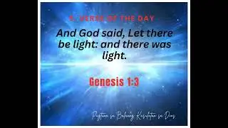 5. Verse of the Day / God created the light