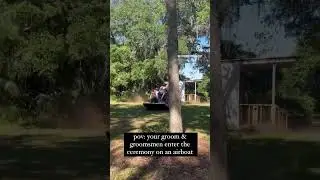 Best wedding entrance ever