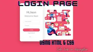 Login Page using HTML & CSS