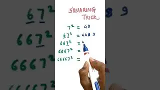Squaring Trick of numbers like #shorts #shorttrick  #short