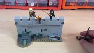lego Lord of the rings  Helms deep expansion moc