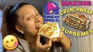 making taco bell's crunchwrap supreme at home😆