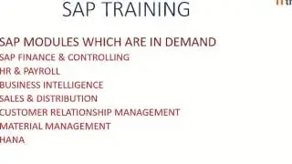 SAP TRAINING