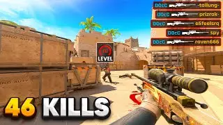 HARD CARRY WITH AWP IN FACEIT LVL 10...