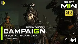 COD MW2 Campaign GAMEPLAY | Mission #1 MAZRAH U.R.A | Walkthrough | Call of Duty: Modern Warfare II