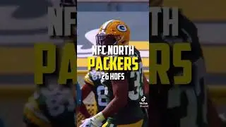 NFC north's most teams with Hall of Famers.. #shorts