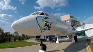 Уральск; Детское кафе внутри самолёта ЯК-40к.