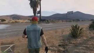 Walking in the Rain in Sandy Shores