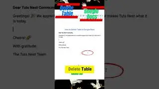 ❌ Ditch the Table: The Easiest Way to Delete in Google Docs 