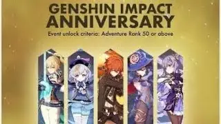Genshin Impact 1st Anniversary Reward? 12am Asia Time Reset