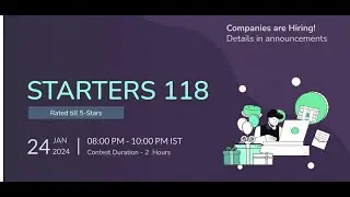 Join States || Starters 118 CodeChef Contest Solution with Explanation