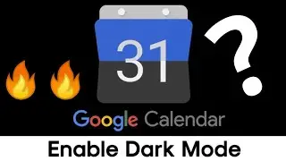 How To Enable Dark Mode in Google Calendar.[Dark Mode In Google Calendar]🔥🔥