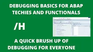 ABAP DEBUGGING Basics for Functionals and ABAPers | Interview Brush Up