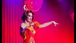 Martini McFly performs Under the Sea - Bombshell Burlesque at the Outpost in October 2020